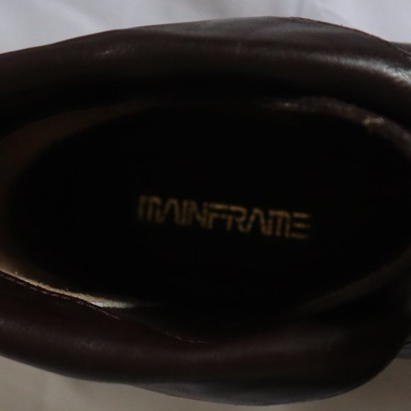 MAINFRAME Vintage 80s Ankle Boots Brown Size 7 - Picture 5 of 5